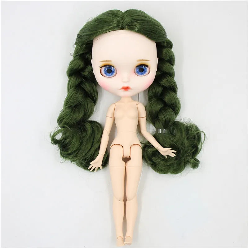 ICY DBS Blyth Doll 1/6 30cm toy bjd joint body matte face nude doll white skin random eyes colors anime girls