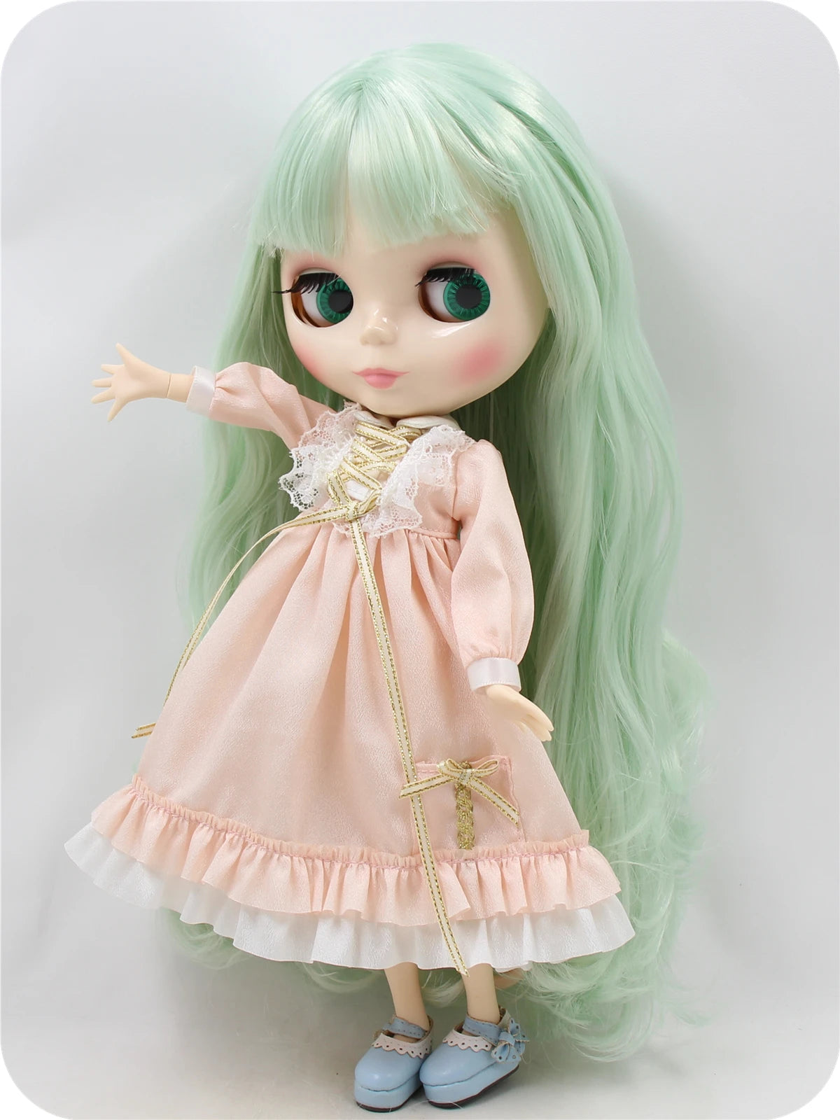ICY DBS Blyth Doll toy 30cm bjd white skin joint body shiny face random eyes colors