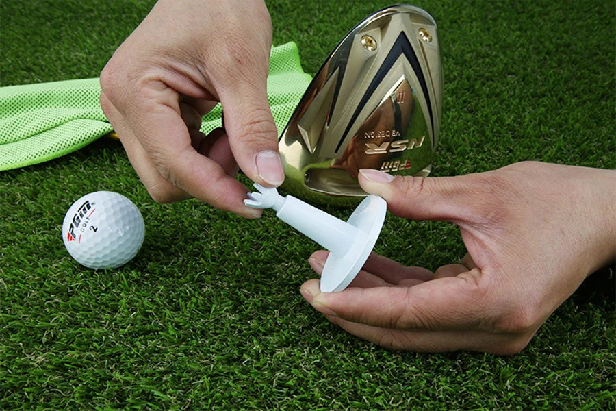 2 pcs Golf Tee AdjustaBle Soft Golf Ball Holder Anti-flying Self Standing Sport QT019