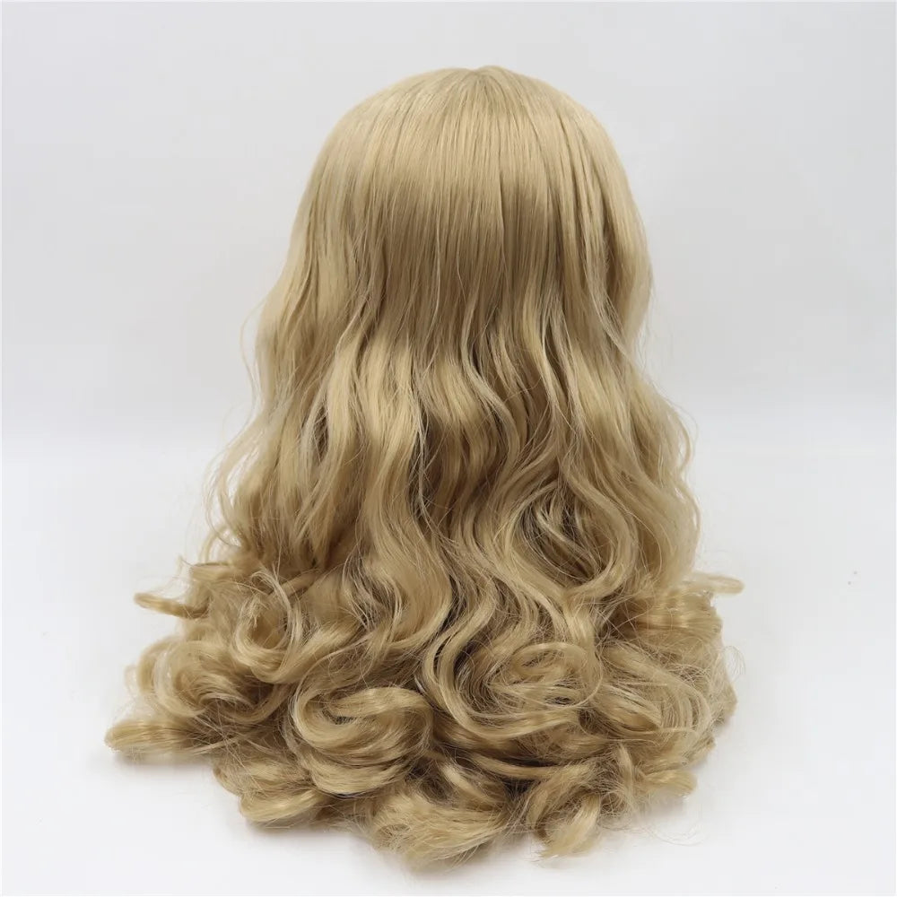 DBS blyth doll icy wig only rbl scalp and dome wavy hair DIY doll accessory