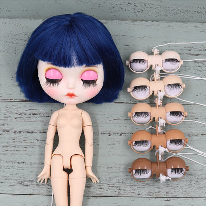 DBS sleepy eyes for Blyth Doll icy painted eyelid eyes without eyechips