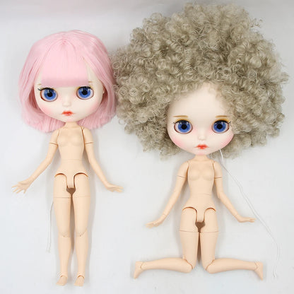 ICY DBS Blyth Doll 1/6 30cm toy bjd joint body matte face nude doll white skin random eyes colors anime girls
