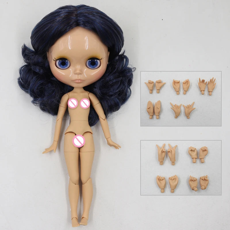 ICY DBS Blyth doll 1/6 bjd matte face shiny face joint body white skin tan skin dark skin 30cm toy girls gift