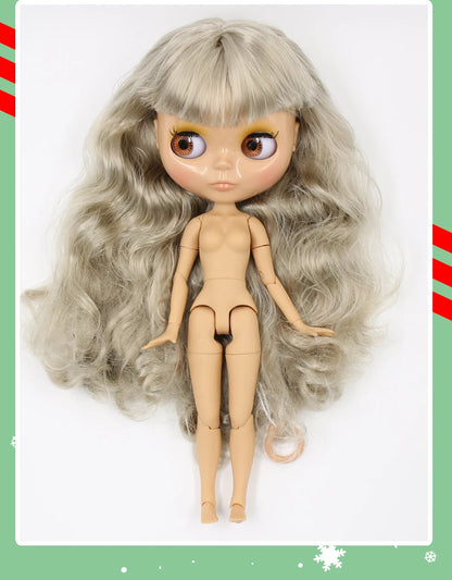 ICY DBS Blyth Doll 1/6 BJD Joint Body White Skin Tan Skin Dark Skin Matte Face Nude Doll 30cm Anime Toy Girls Gift