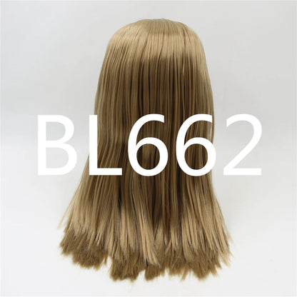 DBS blyth doll icy wig rbl scalp and dome straight hair anime toy purple hair silver hair blonde hair