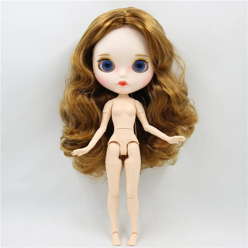 ICY DBS Blyth Doll 1/6 30cm toy bjd joint body matte face nude doll white skin random eyes colors anime girls