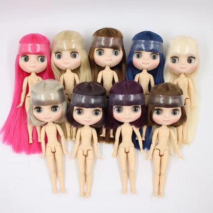 DBS blyth middie doll 1/8 TOY anime joint body short hair straight hair special offer nude doll 20cm girls gift