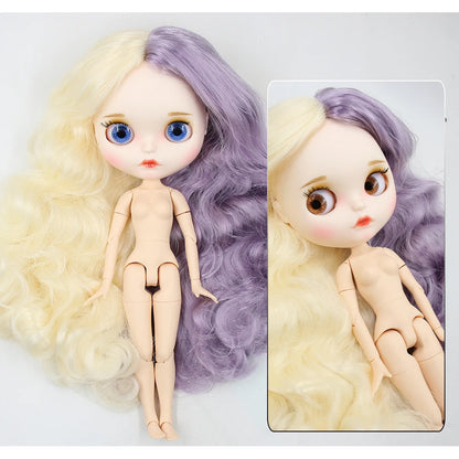 ICY DBS Blyth Doll 1/6 30cm toy bjd joint body matte face nude doll white skin random eyes colors anime girls