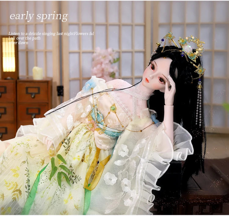 DBS 1/3 BJD toy Dream Fairy Season Series mechanical joint Body hand-painted makeup high quality 60cm collection doll sd
