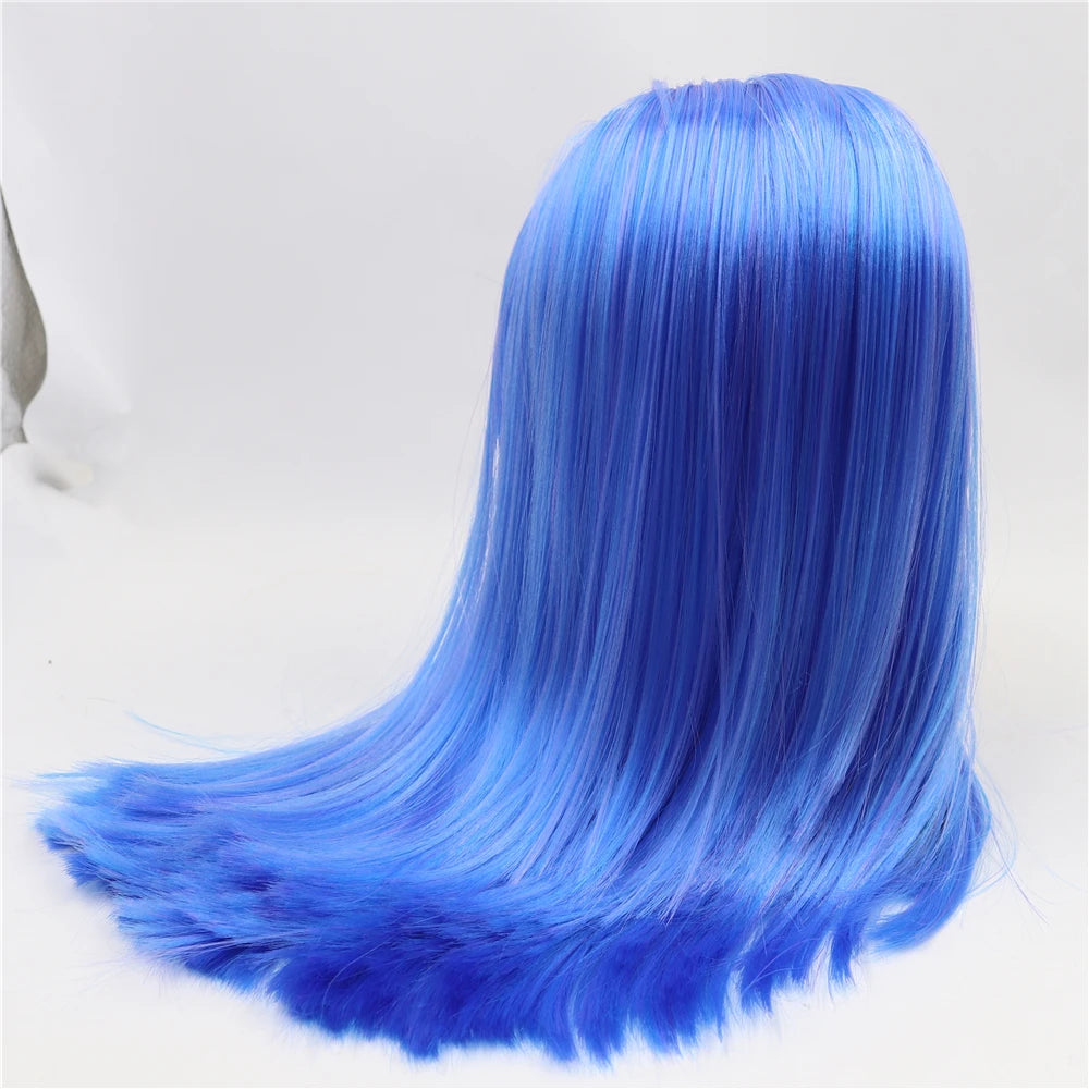 DBS blyth doll icy wig only rbl scalp and dome straight hair for DIY custom doll anime toy white skin tan skin dark skin