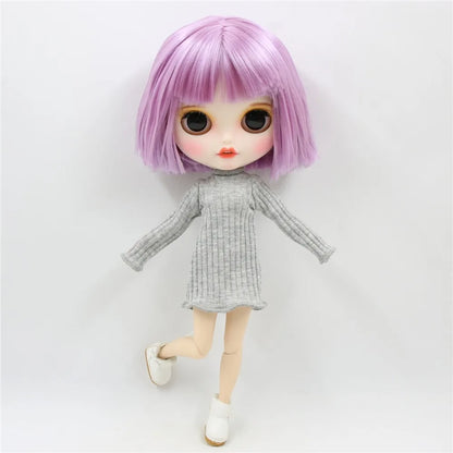 DBS blyth doll icy joint body colorful outfit winter dress toy, only dress no doll