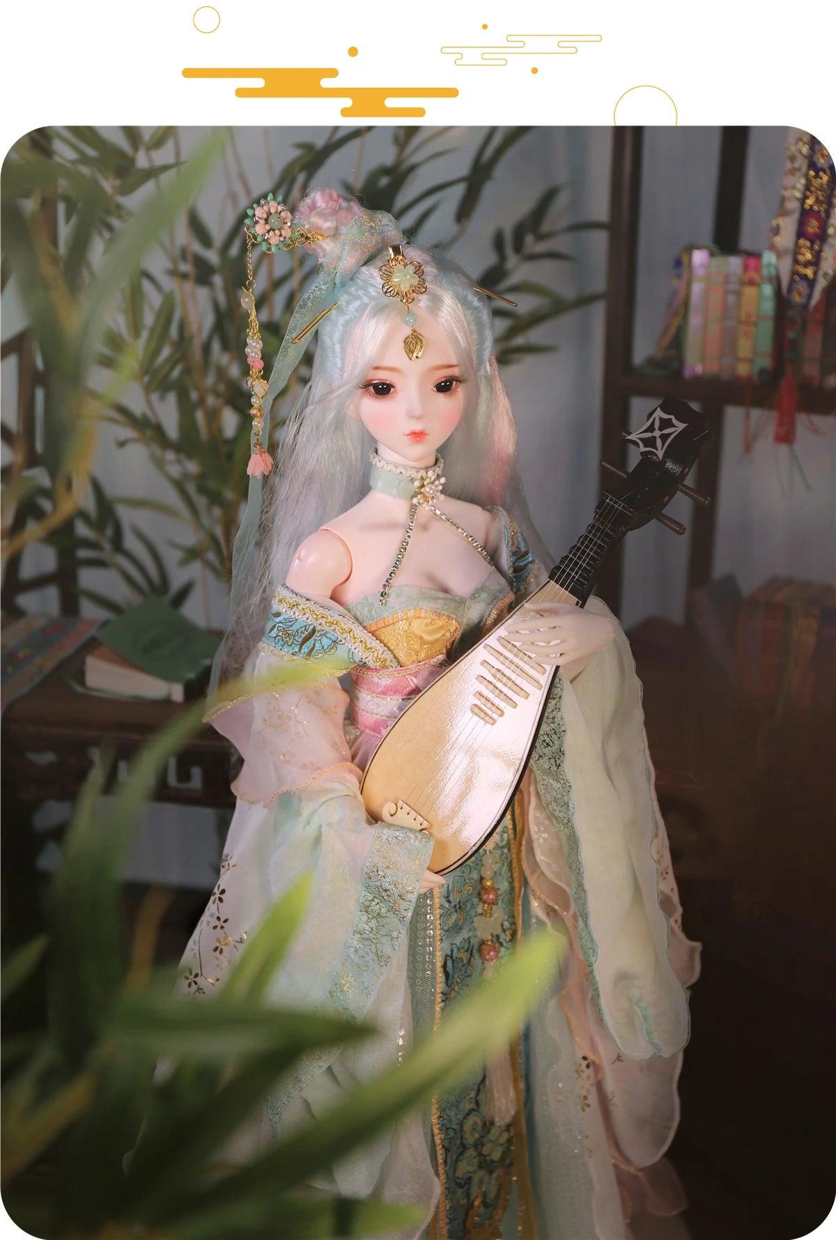 DBS 1/3 BJD Dream Fairy Doll  toy mechanical joint Body chinese style Collection doll including suit shoes makeup 60cm SD