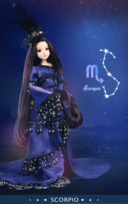 DBS 1/6 BJD toy 30cm constellations doll joint body with outfit shoes stand box toy girls gift anime doll
