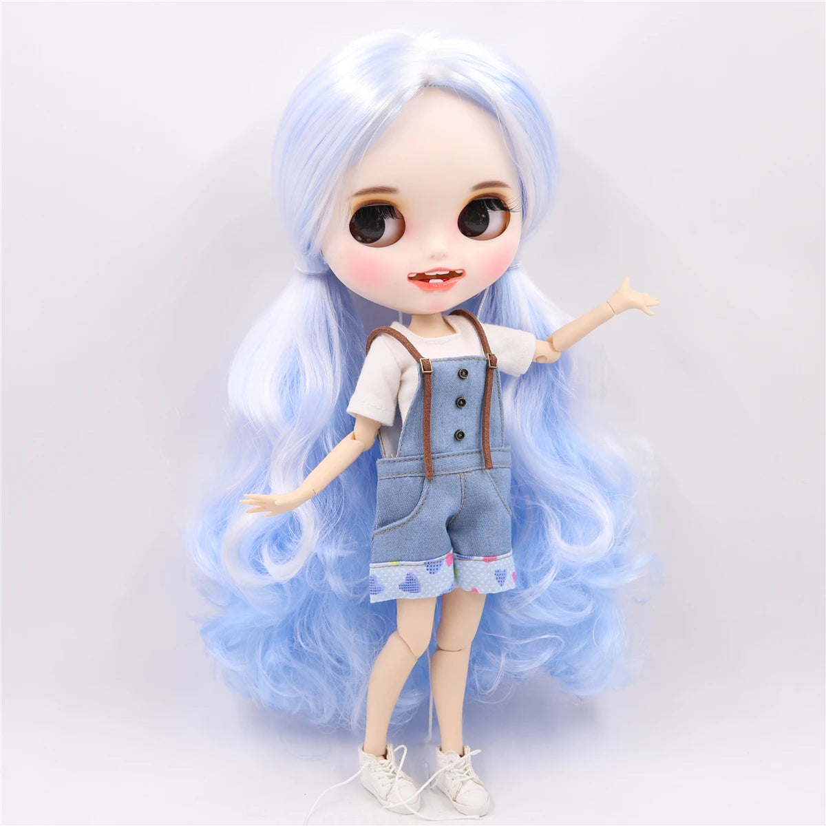 ICY DBS Blyth doll clothes outfits toy for blyth doll icy joint body licca body pink dress white hat