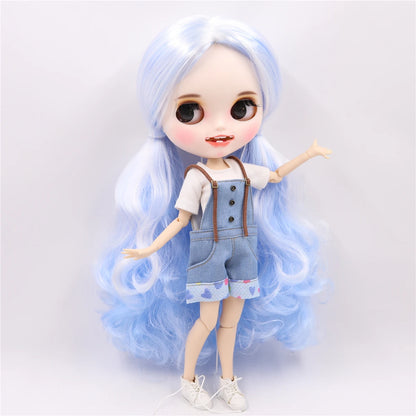 ICY DBS Blyth doll clothes outfits toy for blyth doll icy joint body licca body pink dress white hat