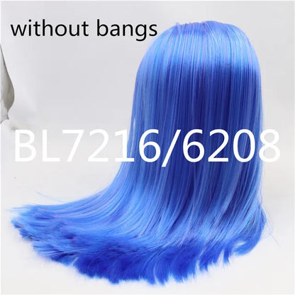 DBS blyth doll icy wig only rbl scalp and dome straight hair for DIY custom doll anime toy white skin tan skin dark skin