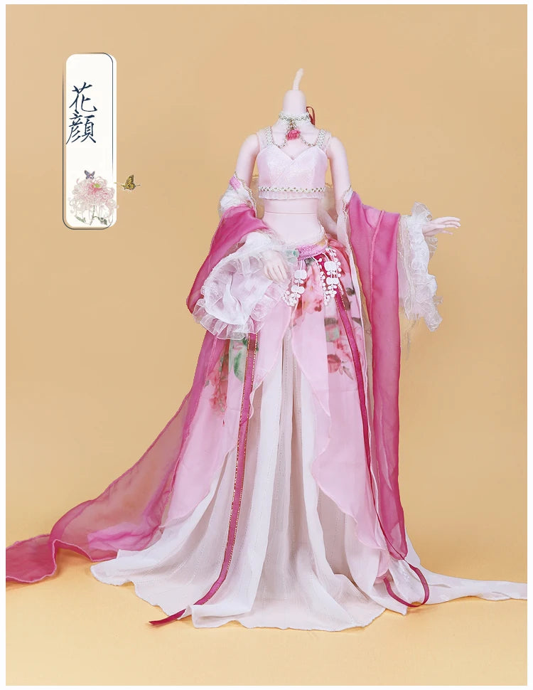 DBS Dream fairy clothes 1/3 bjd doll Outfits Ancient clothes Chinese style dress anime suit girls gift