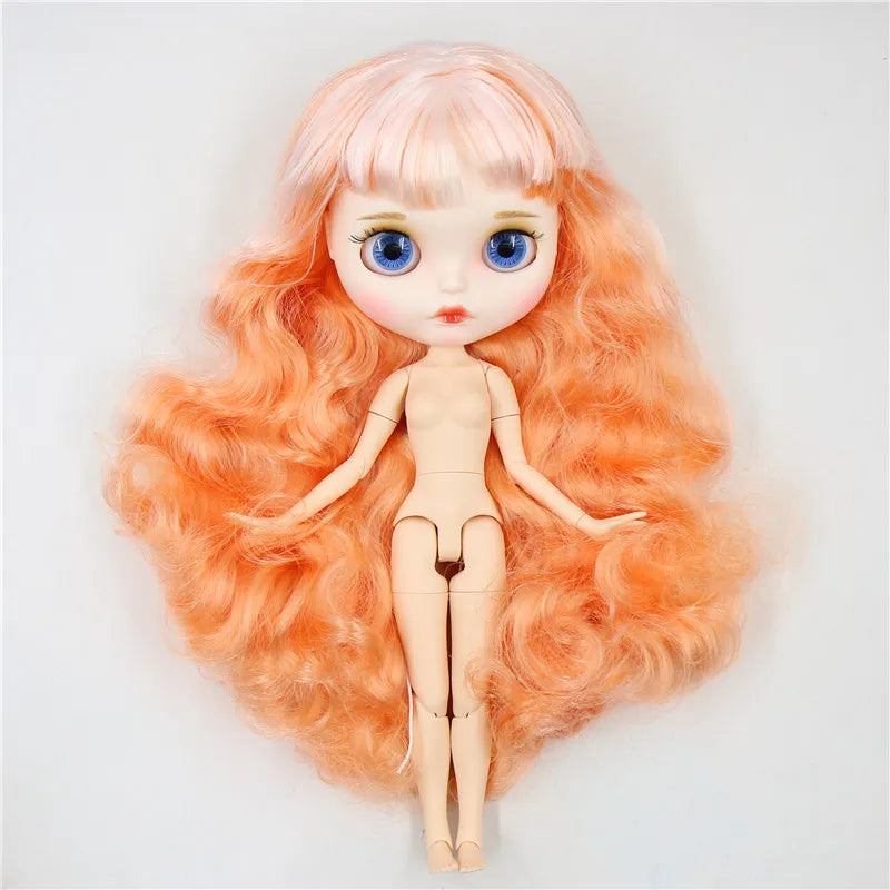 ICY DBS Blyth Doll 1/6 30cm toy bjd joint body matte face nude doll white skin random eyes colors anime girls