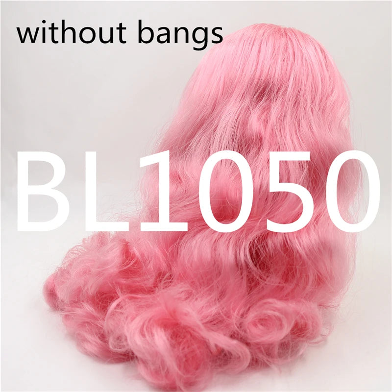 DBS blyth doll icy rbl scalp and dome wavy hair wig for DIY custom green hair purple hair blonde hair anime toy