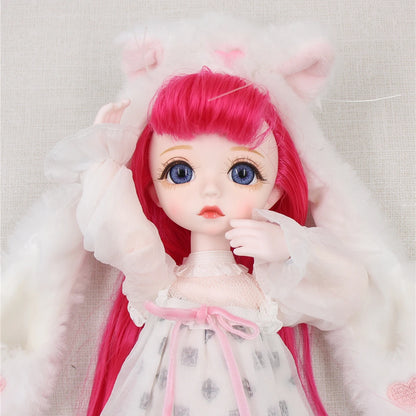 DBS 1/6 BJD DREAM FAIRY Doll Mechanical Joint Body With Makeup Hair Eyes Clothes Shoes Girls SD Anime