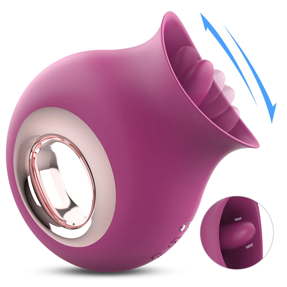 Tongue Clitoral Licking Vibrator for Women G-Spot Clit Nipple Stimulator Oral Pussy Vagina Quick Orgasm Sex Toys For Men Couples