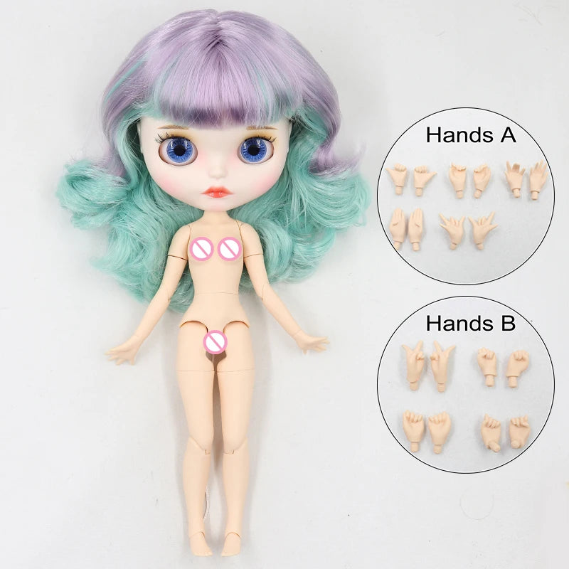 ICY DBS Blyth doll 1/6 bjd matte face shiny face joint body white skin tan skin dark skin 30cm toy girls gift