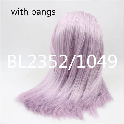 DBS blyth doll icy TOY RBL scalp dome wig hair for DIY doll custom toy blue hair grey hair pink hair anime