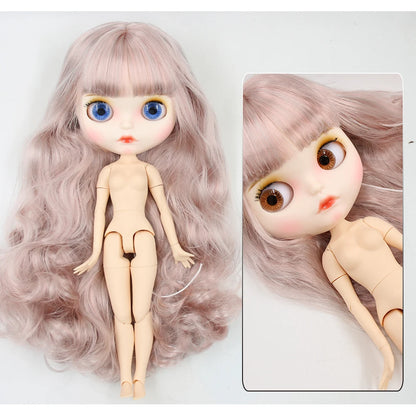 ICY DBS Blyth Doll 1/6 30cm toy bjd joint body matte face nude doll white skin random eyes colors anime girls