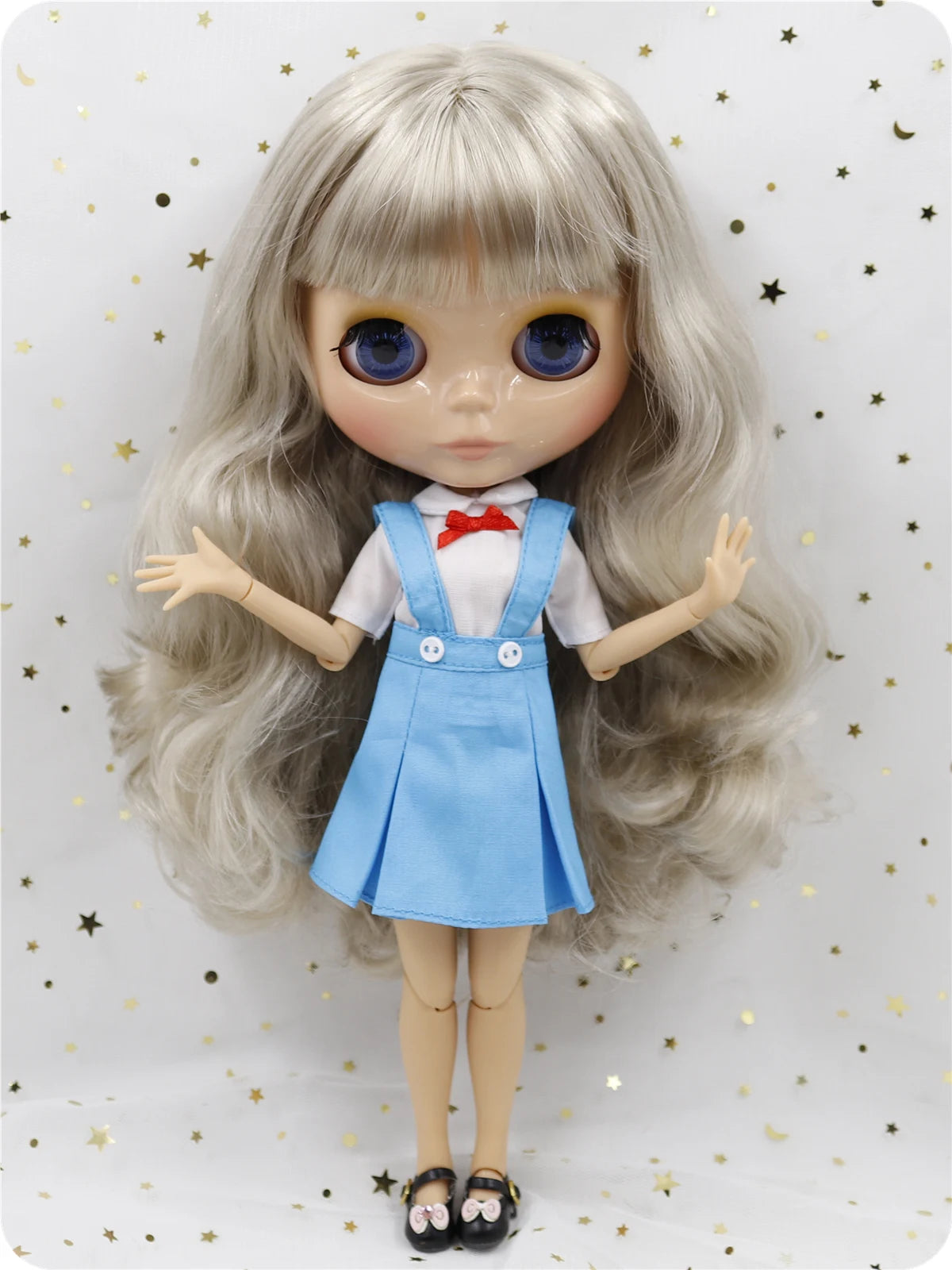 ICY DBS Blyth doll 1/6 bjd 30cm toy tan skin joint body shiny face with clothes shoes anime