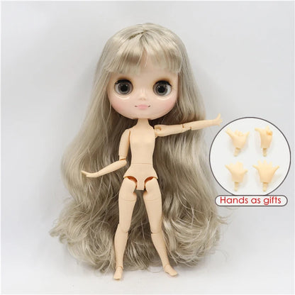 DBS blyth middie doll 1/8 TOY anime joint body short hair straight hair special offer nude doll 20cm girls gift