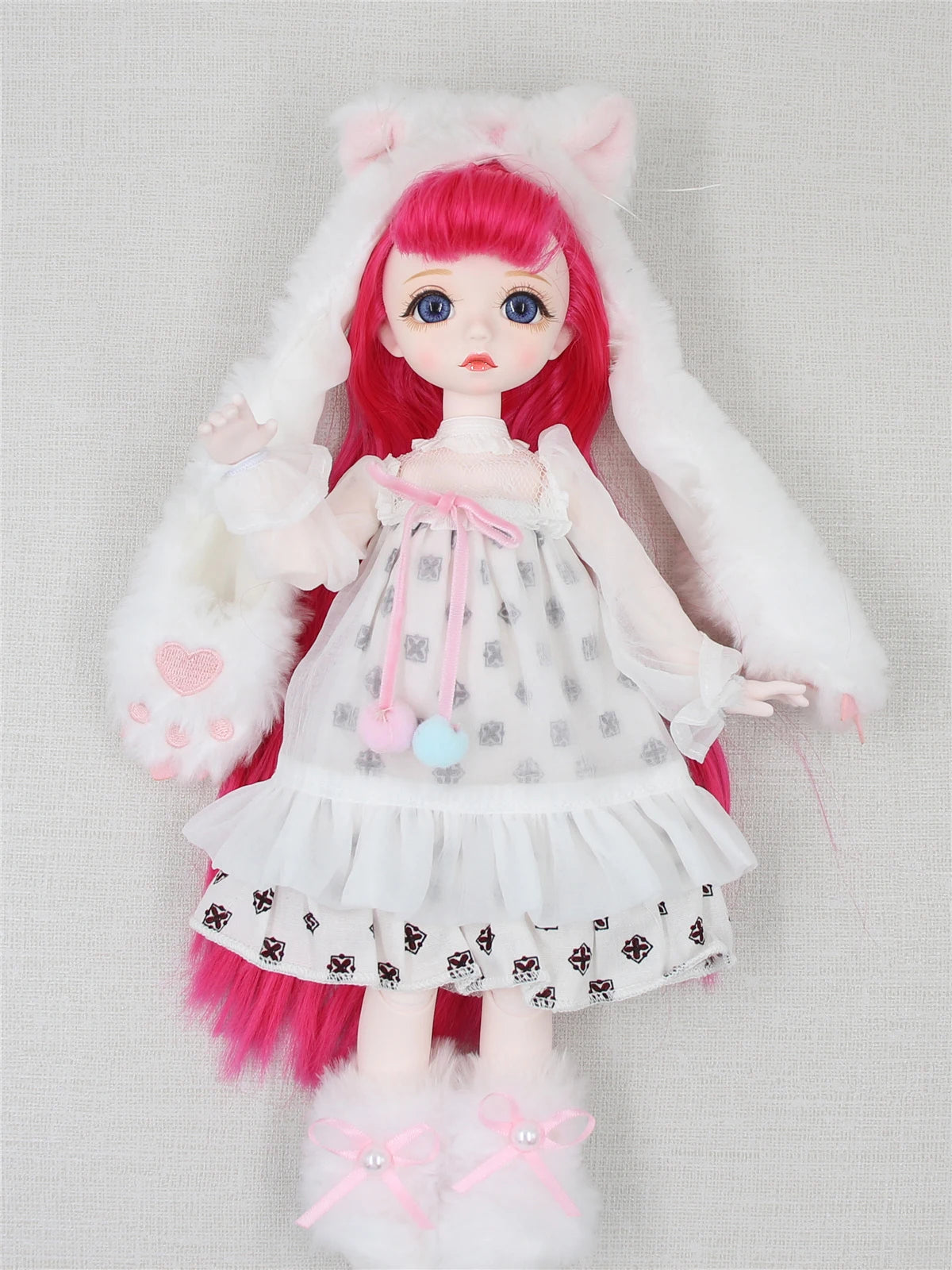 DBS 1/6 BJD DREAM FAIRY Doll Mechanical Joint Body With Makeup Hair Eyes Clothes Shoes Girls SD Anime
