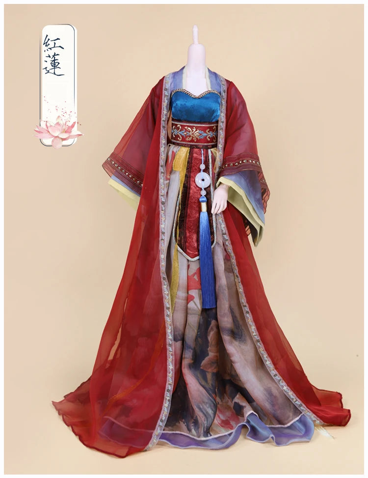 DBS Dream fairy clothes 1/3 bjd doll Outfits Ancient clothes Chinese style dress anime suit girls gift