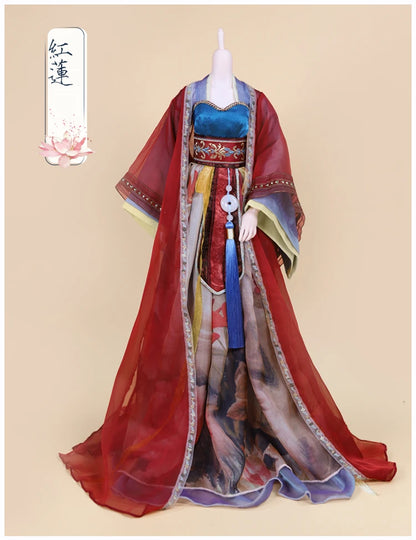 DBS Dream fairy clothes 1/3 bjd doll Outfits Ancient clothes Chinese style dress anime suit girls gift