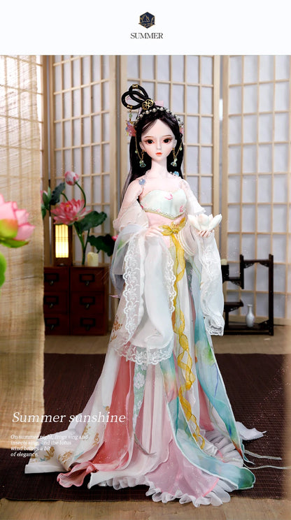 DBS 1/3 BJD toy Dream Fairy Season Series mechanical joint Body hand-painted makeup high quality 60cm collection doll sd