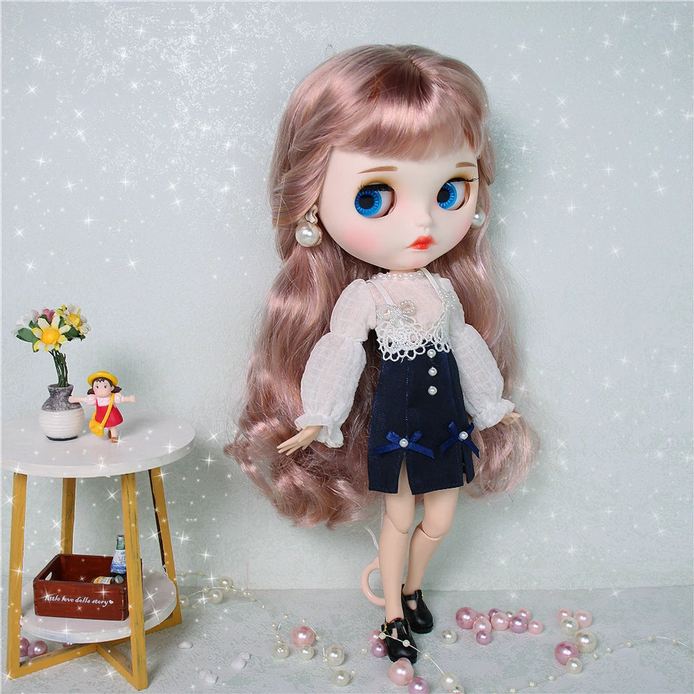 ICY DBS Blyth Doll 1/6 BJD White Skin Joint Body Matte Face With Clothes Shoes Toy Doll 30cm Girls Gift Anime