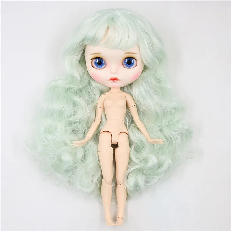 ICY DBS Blyth Doll 1/6 30cm toy bjd joint body matte face nude doll white skin random eyes colors anime girls