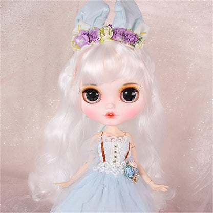ICY DBS Blyth doll licca toy clothes lace wedding dress rabbit headdress anime bunny suit girls gift