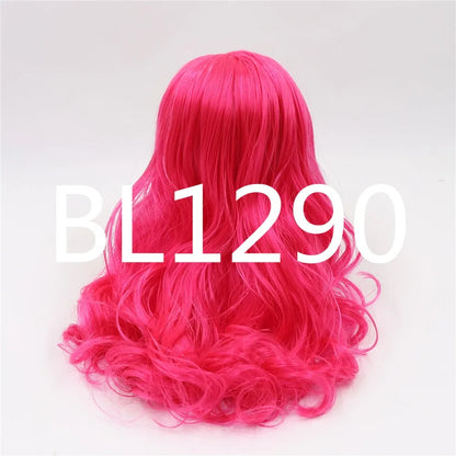DBS factory blyth doll icy RBL scalp dome wig hair RED HAIR PINK HAIR ORANGE HAIR for DIY toy custom doll