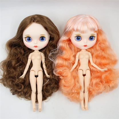 ICY DBS Blyth Doll 1/6 30cm toy bjd joint body matte face nude doll white skin random eyes colors anime girls