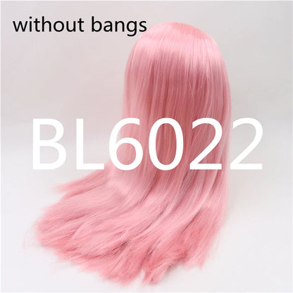 DBS blyth doll icy doll RBL wig only rbl scalp and dome straight hair for DIY custom anime blue hair purple hair black hair