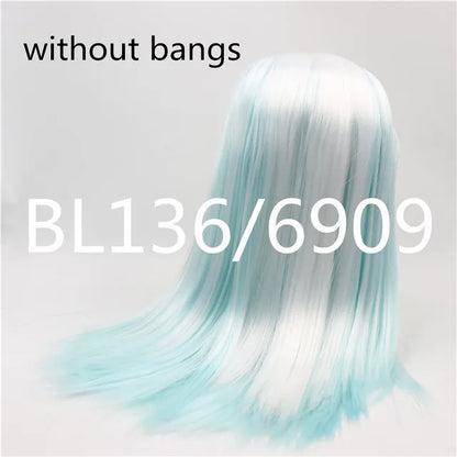 DBS blyth doll icy TOY RBL scalp dome wig hair for DIY doll custom toy blue hair grey hair pink hair anime