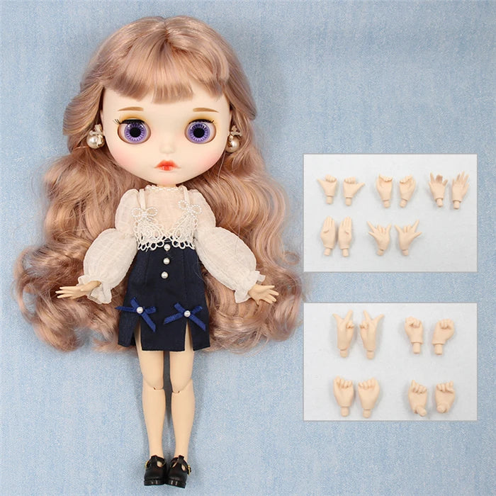ICY DBS Blyth Doll 1/6 BJD White Skin Joint Body Matte Face With Clothes Shoes Toy Doll 30cm Girls Gift Anime