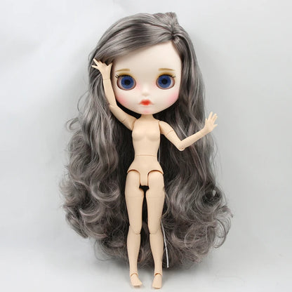 ICY DBS Blyth Doll 1/6 30cm toy bjd joint body matte face nude doll white skin random eyes colors anime girls
