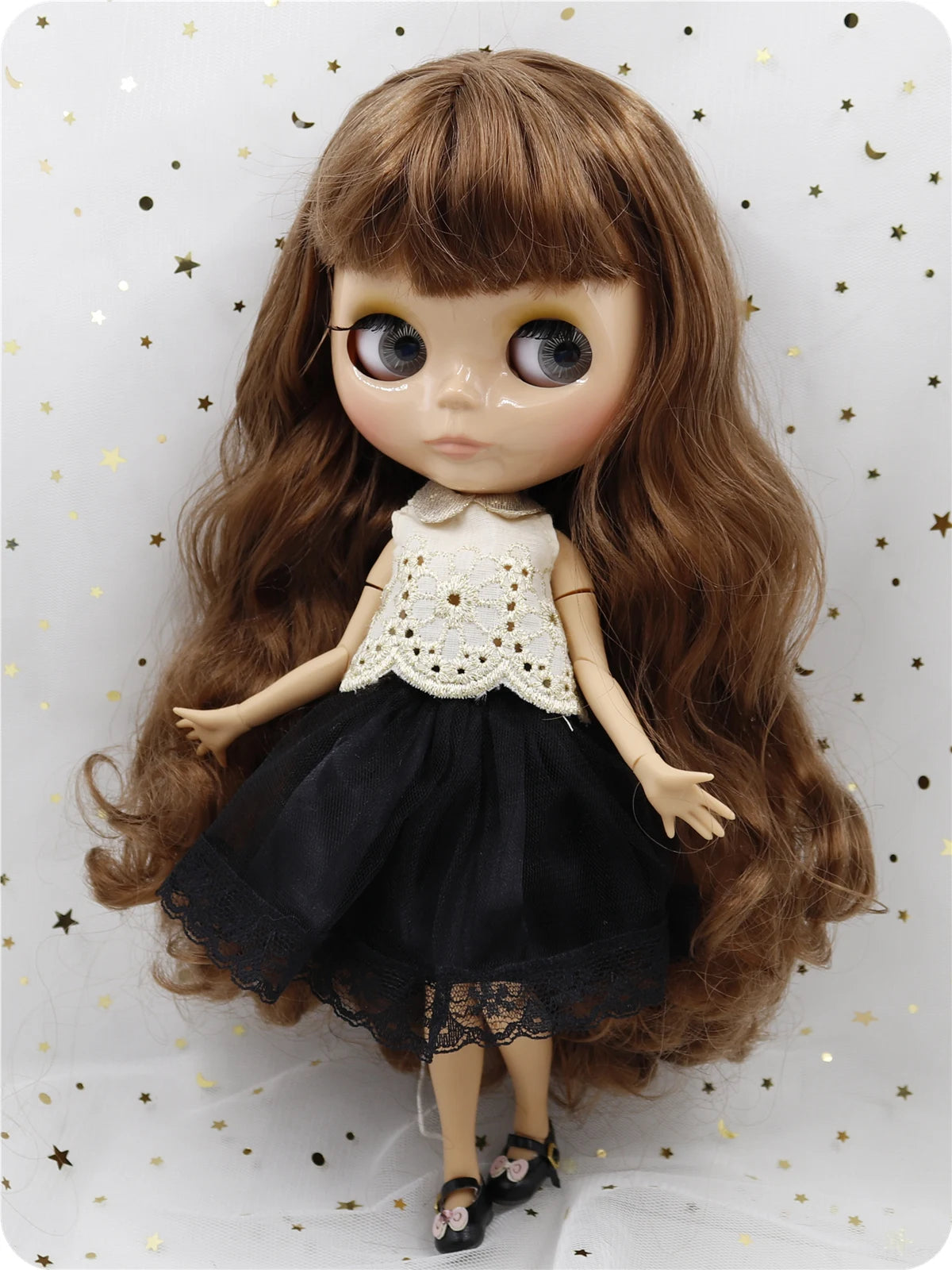 ICY DBS Blyth doll 1/6 bjd 30cm toy tan skin joint body shiny face with clothes shoes anime