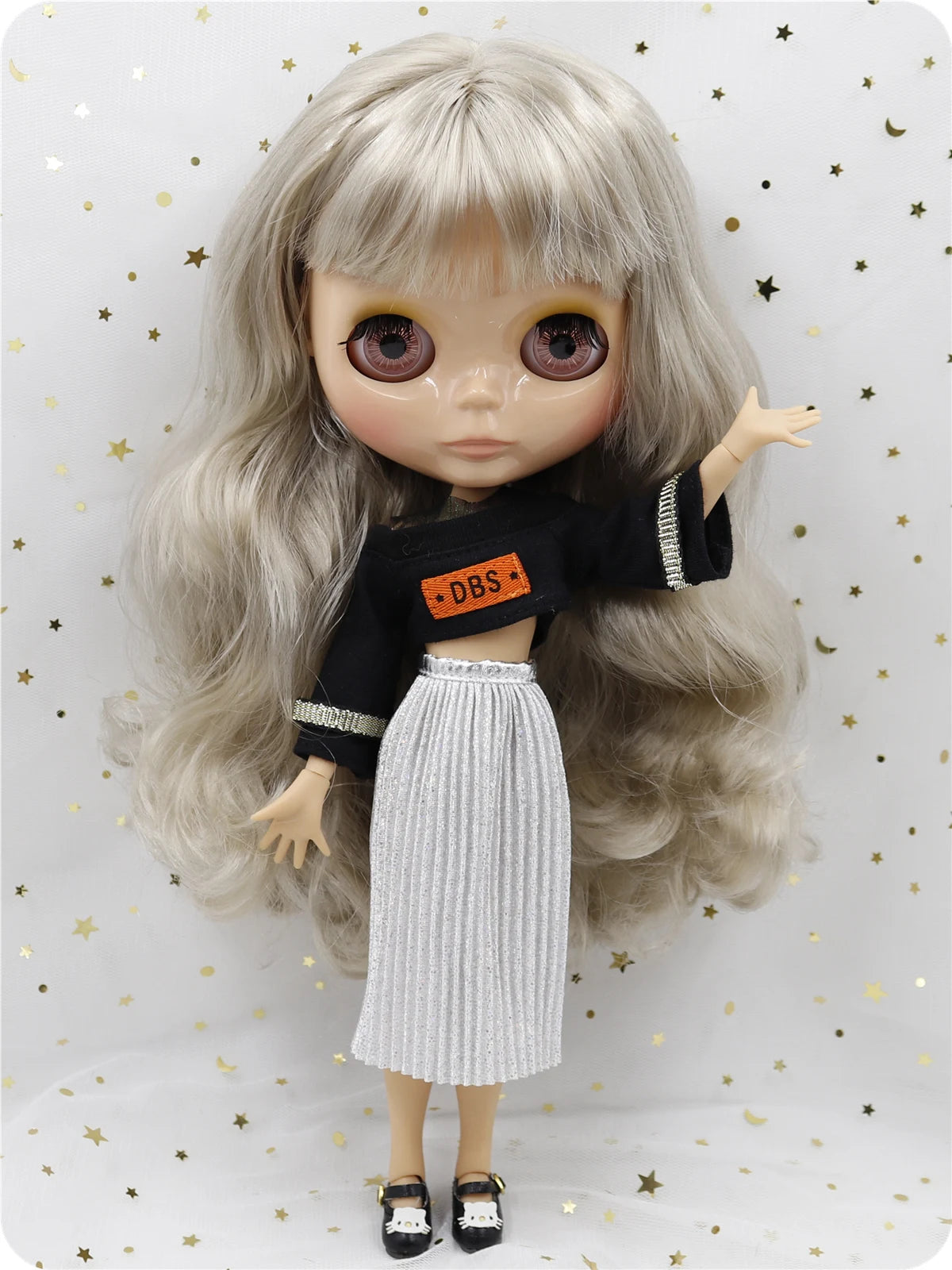 ICY DBS Blyth doll 1/6 bjd 30cm toy tan skin joint body shiny face with clothes shoes anime