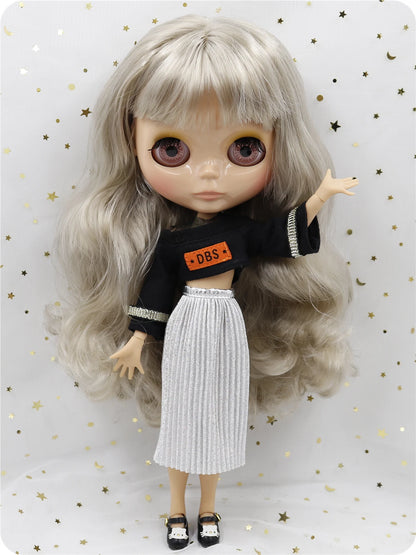 ICY DBS Blyth doll 1/6 bjd 30cm toy tan skin joint body shiny face with clothes shoes anime