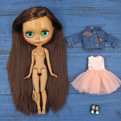 ICY DBS Blyth Doll combination doll with clothes shoes matte face shiny face 1/6 bjd 30cm anime toy girls gift