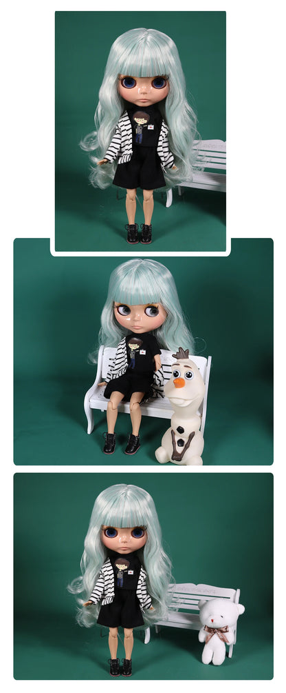 ICY DBS Blyth doll 1/6 bjd matte face shiny face joint body white skin tan skin dark skin 30cm toy girls gift