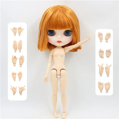 ICY DBS Blyth Doll bjd joint body orange hair matte face 1/6 toy BL0145 30cm girl gift anime