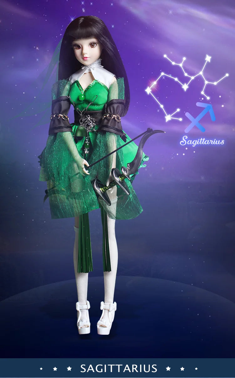 DBS 1/6 BJD toy 30cm constellations doll joint body with outfit shoes stand box toy girls gift anime doll